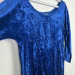 Molly Malloy Dress Womens 16 Blue Crushed Velvet Midi A Photo 6