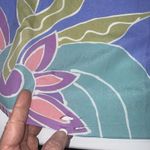 VTG'80s Bill Tice Swim Cover Maxi Side Slit Mumu Gown Sheer Geometric Petite Sm Size undefined Photo 13