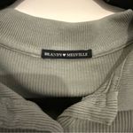 Brandy Melville Sage Green Ribbed Button-Up Top Photo 2