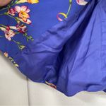 Vintage Herman Geist Blue Floral Print Blazer & Maxi Dress 2 Piece Matching Set Size 8 Photo 3