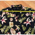 Silkland Women's 2XL Floral Hawaiian Button Photo 7