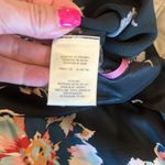 Elevenses Anthropologie Black Floral Tansy Ruffle Crop Pants Size 12 NWT $138 Photo 6