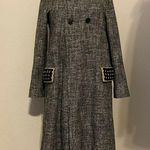 Missoni $1195 New M  42 6 Tweed Car Coat Crochet Trim Jacket Gray Black Pea Photo 1