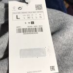 ZARA Sleeveless Knit Vest Top Padded Shoulders Light Grey L NWT Photo 3