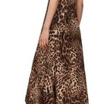 All Saints Gianna Kiku Leopard Animal Print Asymmetric Midi Dress Photo 1