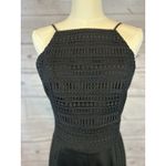 Adelyn Rae  Small Black Lace Jumpsuit | Spaghetti Strap Wide Leg Romper Photo 7