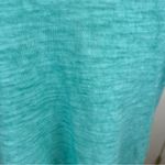 Caribbean Joe T-Shirt Dress Ruffled Hem Aqua Burnout - Small Photo 1