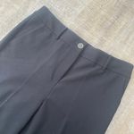 Talbots  Greenwich Wide Leg Trouser Dress Pants Women’s 12 Black Stretch Career Photo 3