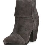 Rag and Bone  Newbury Suede Leather Ankle Boots: Dark Grey Photo 0