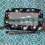 Skulls wristlet wallet zip close 3 pouch card holders 13 pro max fits halloween Black Photo 6