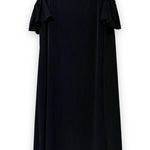 JM Collection  WOMAN plus size 2X black cold shoulder dress funeral wedding new Photo 0