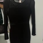 Divided Black Mini Dress Photo 0