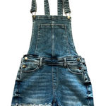 Pink Lily  Denim Overall Shorts Photo 0