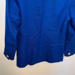 Charter Club Vintage  Wool Blazer Royal Blue Gold Photo 9