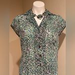 Liz Claiborne Studio Purple Green Blue Black Sheer Skirt Set SZ 8 Light Material Photo 1