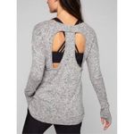 Athleta Luxe Cut Out Pose Top Grey Women’s Size Small Photo 2