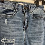 SO EUC  Women's Distressed Super High Rise Blue Jeans Jeggings sz 3/26in Photo 1