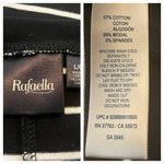 Rafaella  Tee Shirt Dress Drawstring Pockets Black White Stripe Women’s Large Photo 10