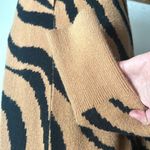 Leith  Dale Zebra Tan Open Cardigan Size Small NWT Photo 8