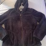 Free Country  Full Zip Fleece Fuzzy Long Sleeve Mock Neck Pockets Black Medium Photo 0