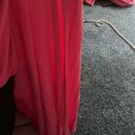 Dana Buchman  size 10 maxi Vibrant Pink dress halter side slits nwot rayon flowy Photo 9