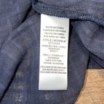 Splendid Womens Blouson Long Sleeve Ruffle Tassel Peasant Blouse Top Navy Small Photo 7