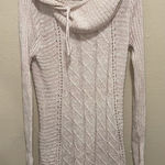 Maurice's Cowl Neck Medium Sweater Dress Knit Drawstring Long Sleeve Casual Photo 0