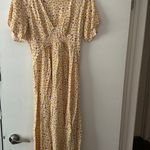 Free People Yellow Floral Midi Dress Photo 1