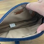 The Sak  Tess Sling Crossbody Adjustable Navy Blue Woven quilted Medium Purse Photo 6