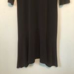 Clara Sun Woo Dress Black 3/4 Sleeve Swing Dress w/ Keyhole Back Sz XS EUC LBD Photo 6