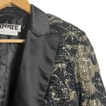 Rotate Birger Christensen Augustina Black Jacquard Sequin Blazer Size 4 Photo 7