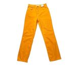Topshop  Women's‎ Orange Dad Jeans Relaxed Fit High Rise Denim Size 26 Photo 4