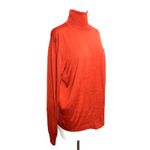 Dolce & Gabbana  Orange Knit Turtleneck Sweater Lightweight Long Sleeve Luxe Photo 3