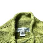 Coldwater Creek sweater MEDIUM green orange embroidery long sleeve tassels Photo 7