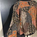 Daniel Rainn 💜 Multicolor Patchwork Boho Blouse in Autumnal Shades Photo 1
