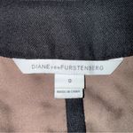 Diane Von Furstenberg  Maya Pebble Lace and Leather Black Button and Zip Blazer Photo 13