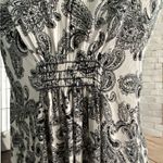 Vintage Havana Ivory Black Paisley Boho Spaghetti Strap Dress Size Small NWT Photo 2