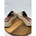 SVEGAN by Alohas Janice Beige Platform Square Toe Slip On Slides Sandals Size 35 Tan Photo 4