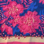 Lilly Pulitzer New Schaffer Silk One Shoulder Blouse Women’s Size 8 Blue Pink Photo 9