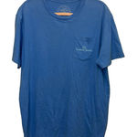 Lauren James Copied -  Blue Graphic One Pocket Tee Shirt Photo 0