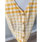 Madewell  Ruffle Button-Front Tank in Ombré Gingham Photo 8