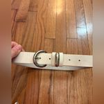 Donna Karan  White Genuine Leather Belt Photo 3