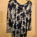 Nic+Zoe  floral linen blend top L Photo 1