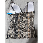 Bleu Rod Beattie New.  animal print tankini top. Size 8. Retails $91. Photo 7