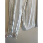 Lunya Women XL Long Sleeve Shirt Sleep Pajama Organic Cotton White Flaw‎ READ Photo 1