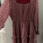 Amazon Red Floral Dress  Photo 0