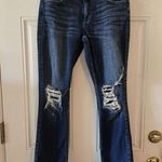 Daytrip Virgo Straight Leg Distressed Denim Womens Jeans Size 27S Low Rise Y2K Photo 0