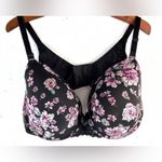Torrid Curve 42DDD Underwire Padded Floral Black Bra Photo 3