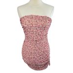 NWOT MISCREANTS Cupid Ruched Mini Dress in Dusty Rose Ditsy Floral, UK10 (US6) Pink Size 6 Photo 2