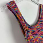 STAUD Gardenia Melange Mini Tank Dress in Pink Multi Sweater Size Medium M EUC Photo 9